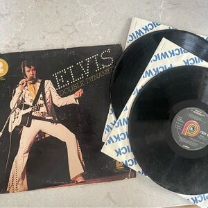 ELVIS PRESLEY DOUBLE DYNAMITE DBL LP IN SHRINK VG